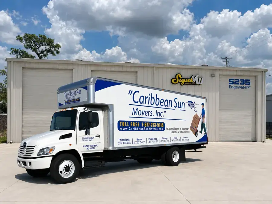 Caribbean Sun Movers truck wrap